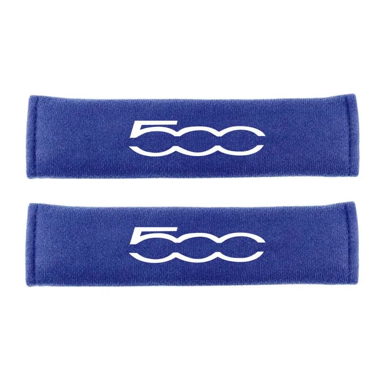 2Pcs Seat Belt Covers Car Safety Belt Cover For 500 500x 500l 500C 500E Punto Tipo Panda Bravo  Auto Accessories