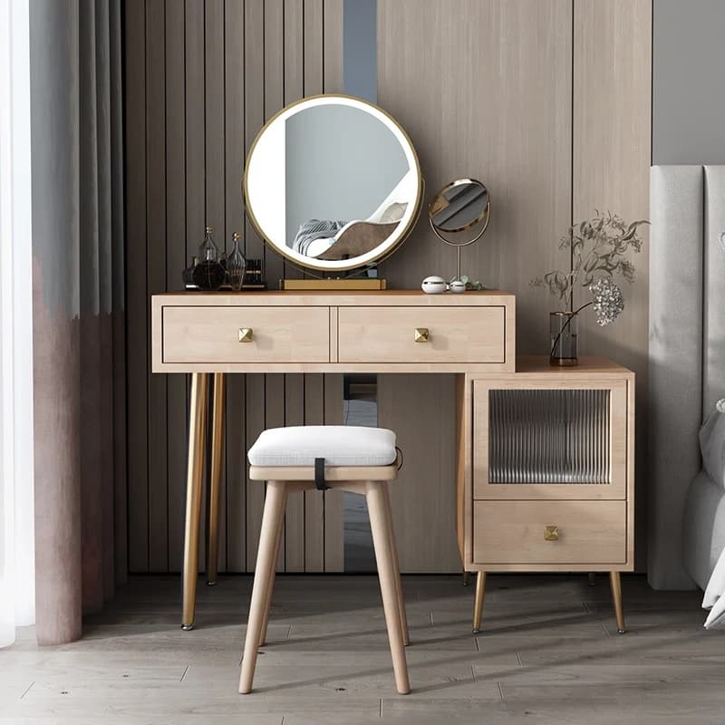 Women Luxury Vanity Table Girl Beauty Cosmetics Large Organizer Mobile Dressing Table Living Room Vestidores Home Furniture