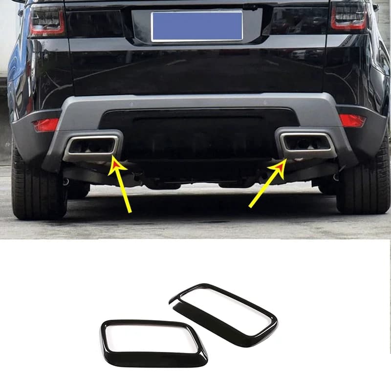 For 2018-2021 Land Rover Range Rover Sport Stainless Steel Car Tail Muffler Exhaust Pipe Output Cover Exterior (New Energy P400)