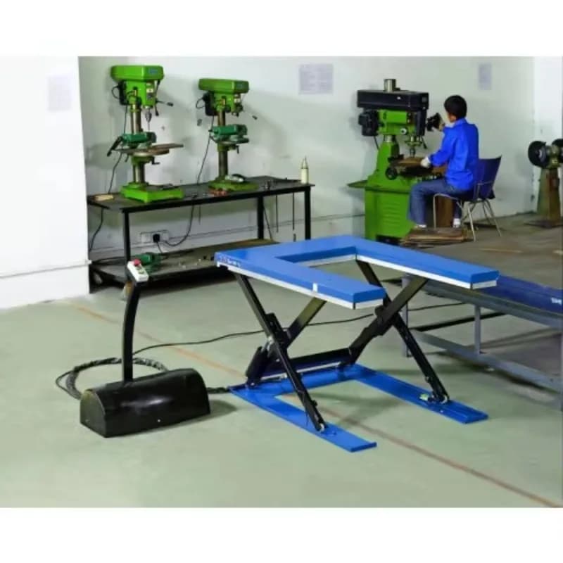 Customizable Platform Stainless Steel Scissor Lift Table, U Shape Lift Table