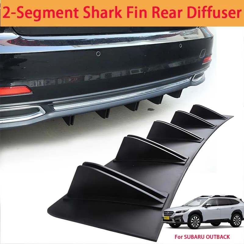For SUBARU OUTBACK Shark Fin Rear Diffuser Split Chassis Spoiler Auto Aerodynamic Parts Aerodynamic Modification