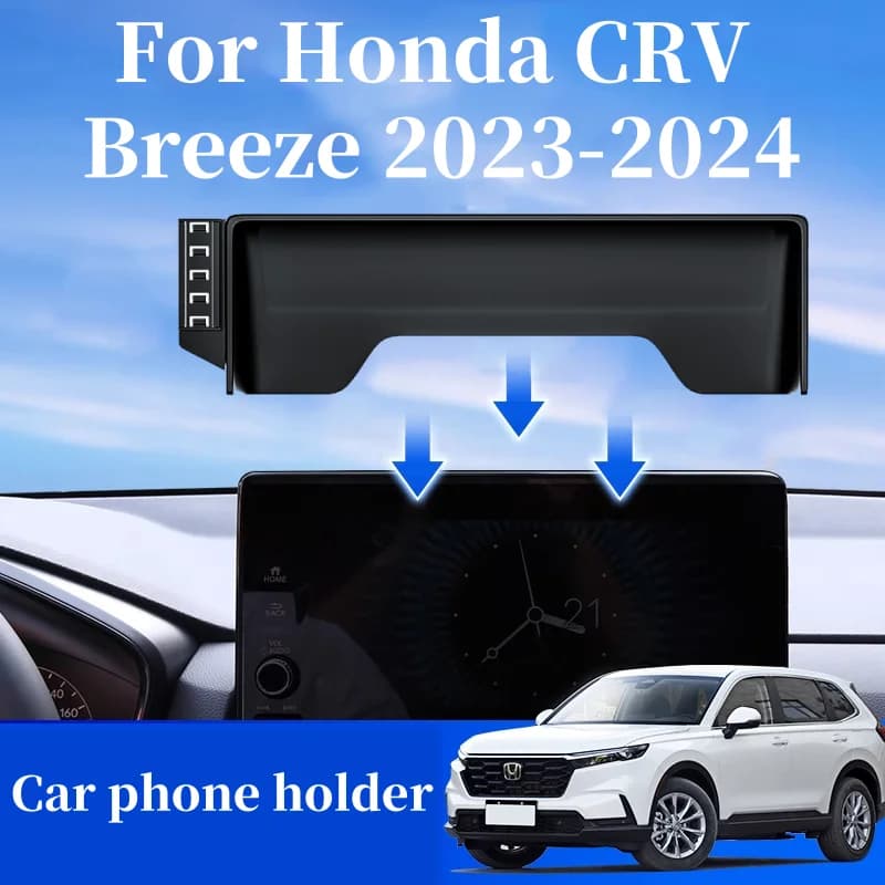 For Honda CRV Breeze 2023-2024 10.1 Inch Screen Gravity Car Phone Holder Fixed Base Wireless Charger Phone Holder Car Mount