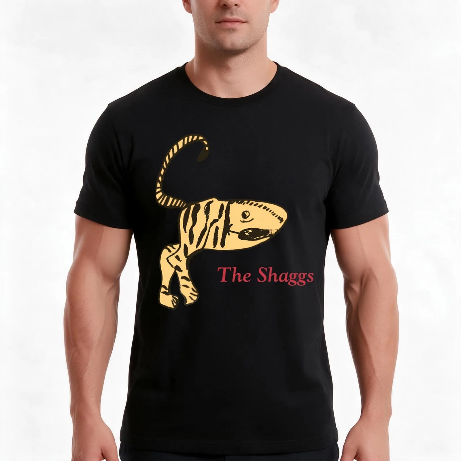 The Shaggs Band T-Shirt, Summer Casual Cotton Tee, Oversized Streetwear Tops, Vintage Graphic Print, Loose Fit Short Sleeve