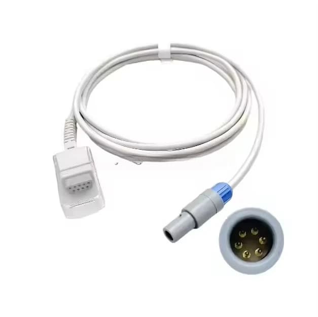 Compatible with 6-pin Spo2 Adapter Cable with 3m Extension Cable for Adult/pediatric/neonatal