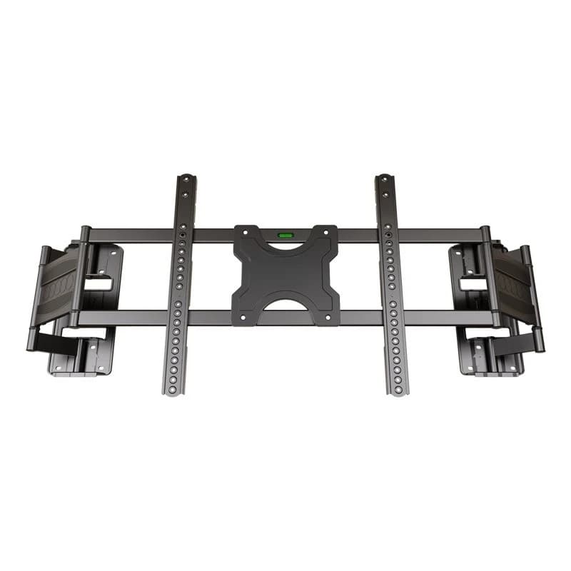 TV bracket Ultra-thin TV telescopic hanger Double wall rotating embedded unblocked socket 85/98 inches