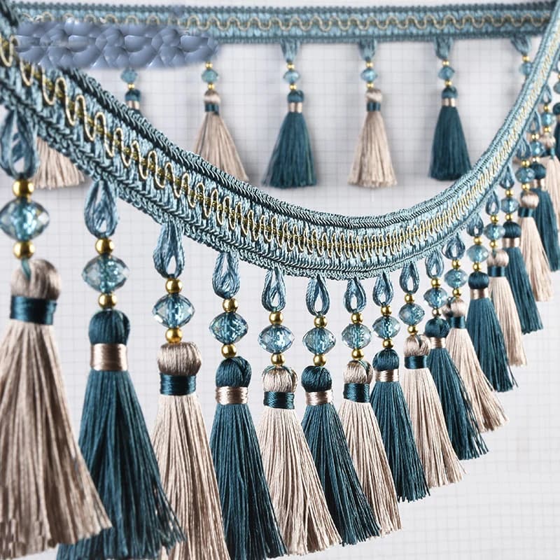 European Style Curtain Tassel Lace Trims Fabric Diy Sewing Accessories Fringe Sofa Upholstery Decor Material Craft