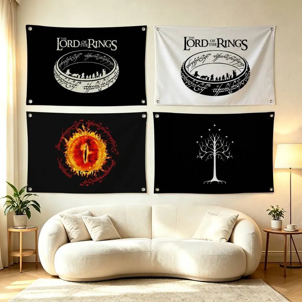 L-Lords of the R-Ringes  Flags for Bedrooms Home Decor Items Outdoor Decors Garage Decoration Flaga
