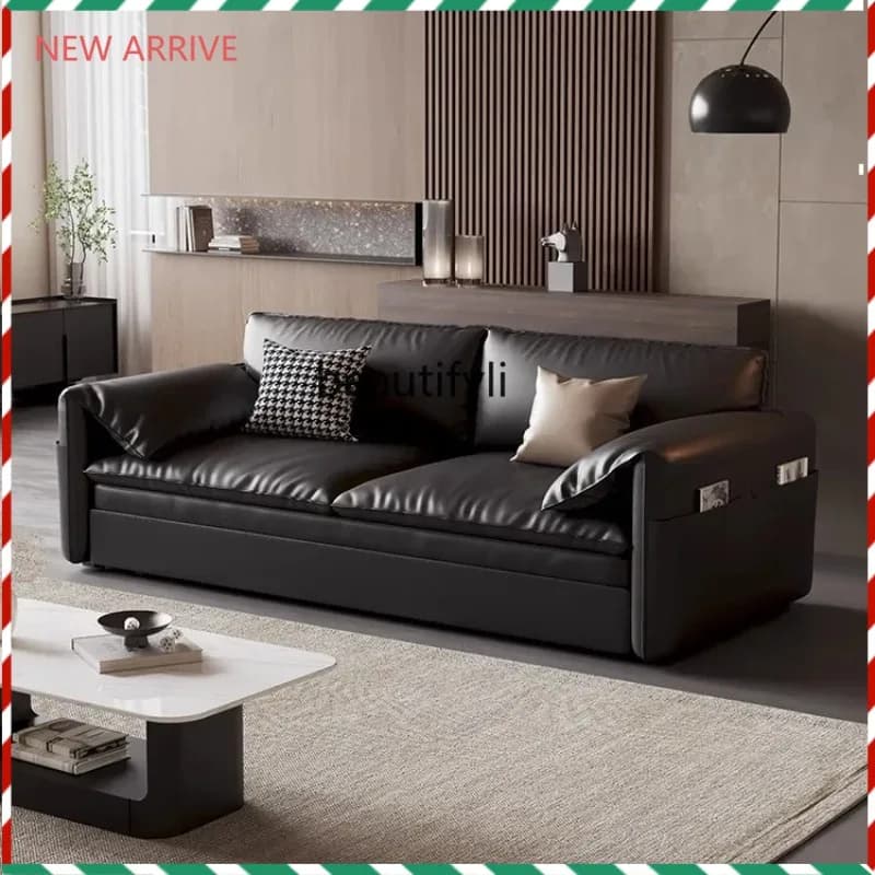 D2520 Elephant Ear Sofa Bed Foldable Dual-use Nordic Living Room Small Apartment Guesthouse Study Room Extendable Bed