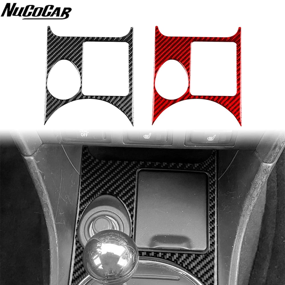 For Lexus IS IS300 1999-2005 Carbon Fiber Central cigarette lighter panel frame Car Accessories Interior Decorative Stickers
