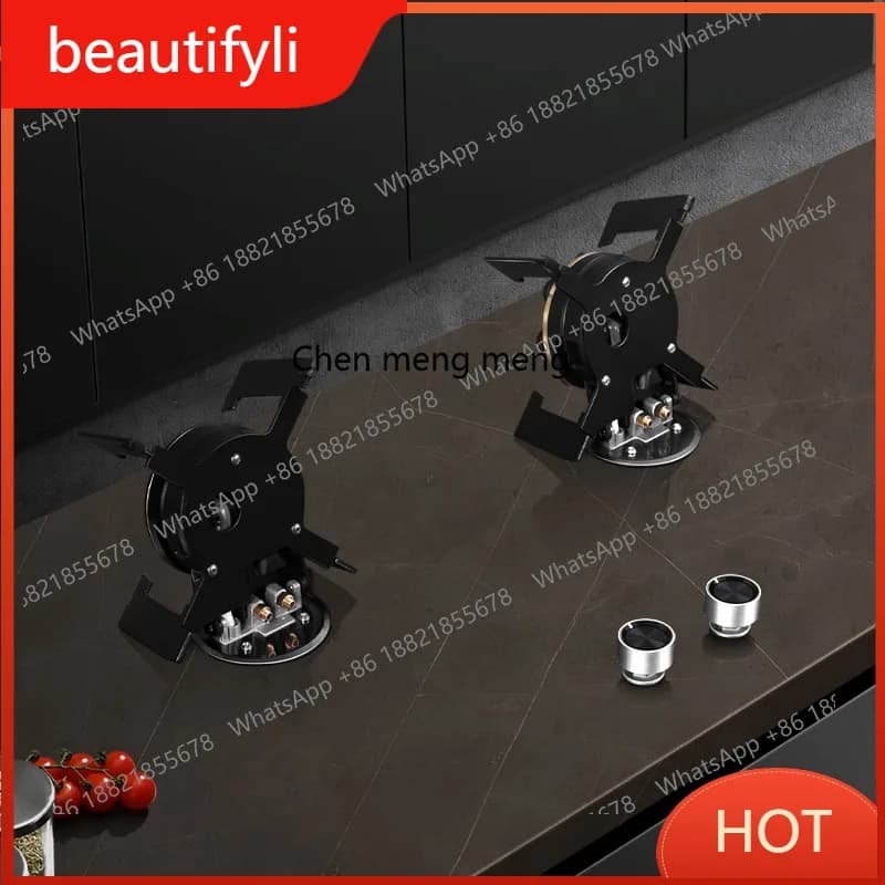 A139 Embedded hidden gas stove Embedded undercounter three-eye gas stove Household rock slab stove
