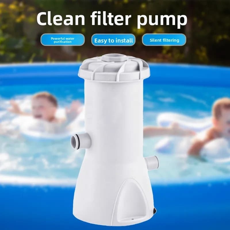 1000GPH Surface Water Pump With Filter Cartridge Integrated Filtration Circulation Pump Replacement Accessory For Above Ground