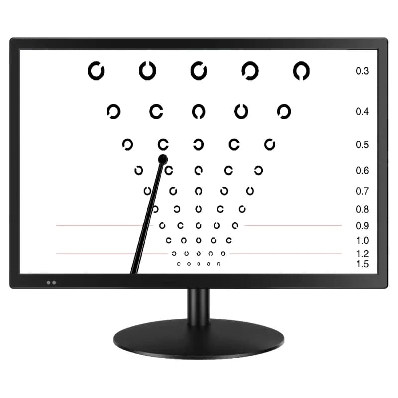 ACP350 LED LCD Vision Chart Visual Acuity Chart LCD Vision Screen Optometry Equipment for Optical Shop