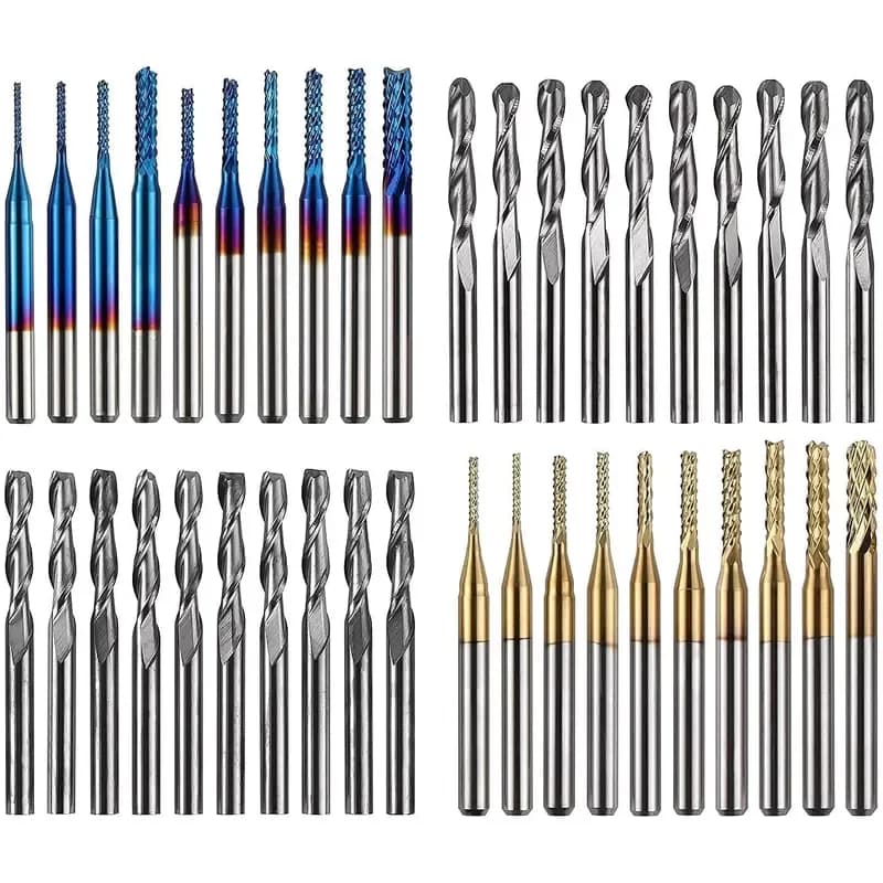 Double Edge Spiral Milling Cutter Corn Milling Cutter Bits Tool and Milling Cutter Grinder for Aluminum Cnc Cutting Tool