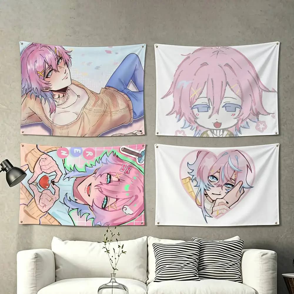 14DWY 14 Days With You Ren  Flags for Bedrooms Home Decor Items Outdoor Decors Garage Decoration Flaga