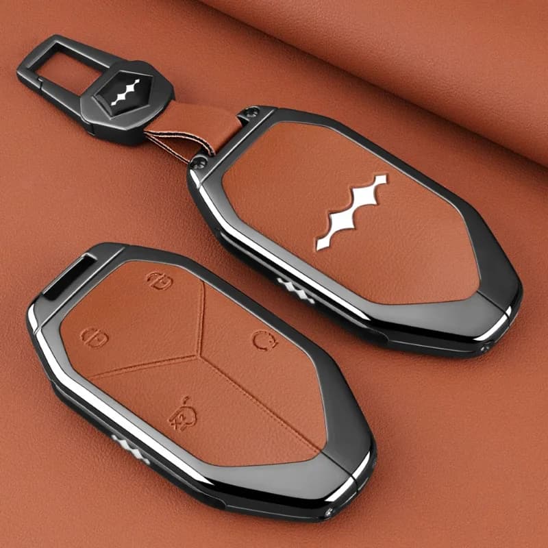 Premium Zinc Alloy Key Cover Case for BYD Formula Leopard 5/8/3 - Protective Key Fob Shell Keychain