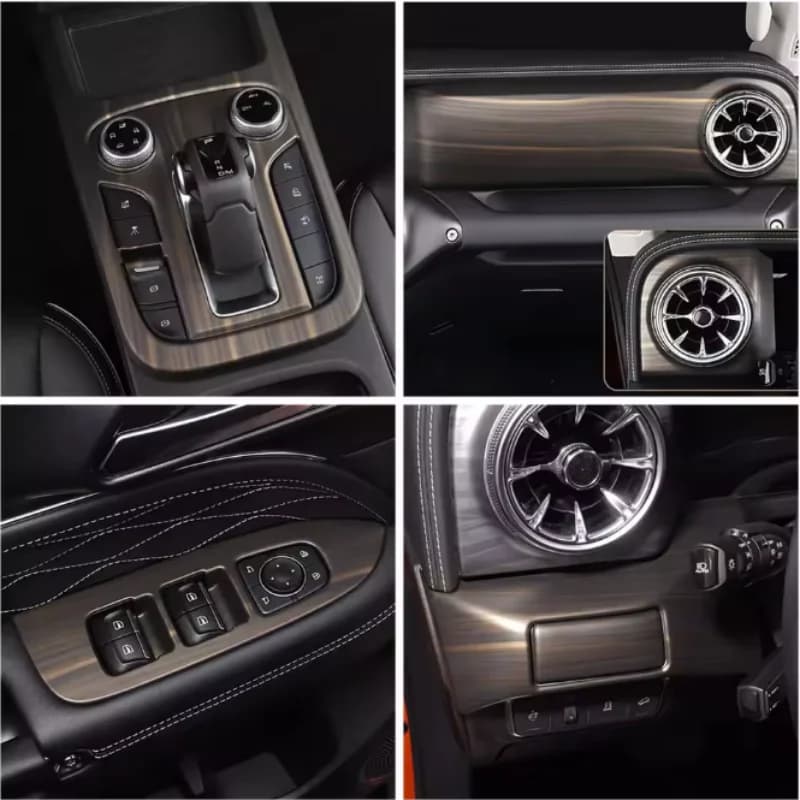 For GWM Tank 300 2021- 2023 LHD Interior Accessories Center Console Dashboard Frame Cover Trim Black Decor Car Styling Refit