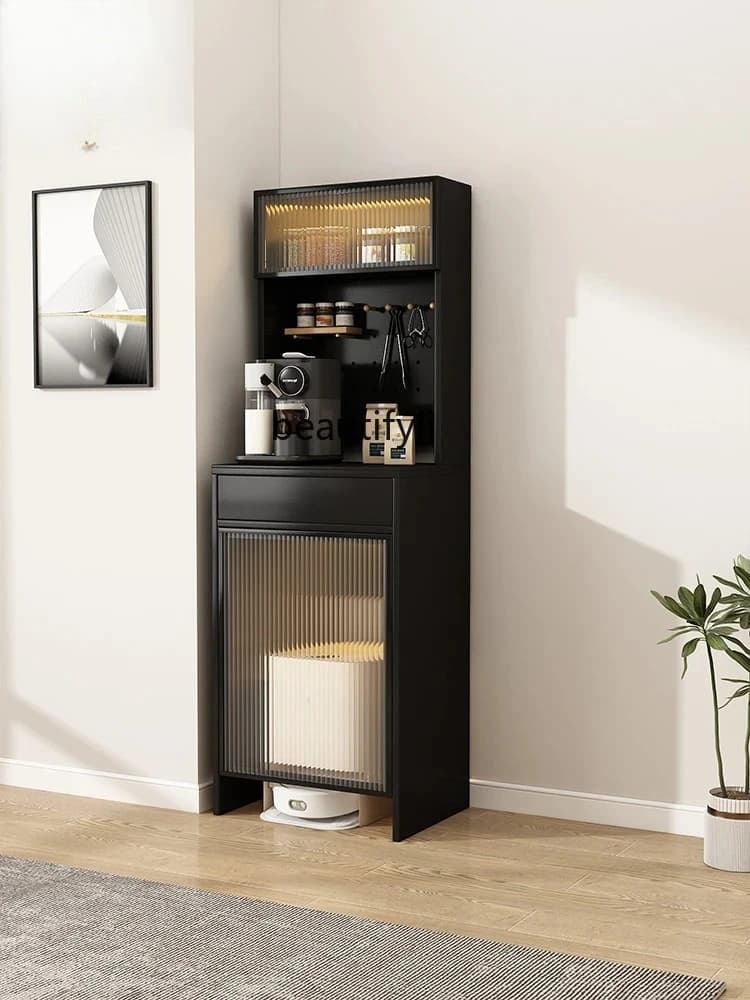 Solid Wood Sweeping Robot Storage Cabinet Partner Storage Cabinet Housekeeping Cabinet Storage Organizer Boycase Movable