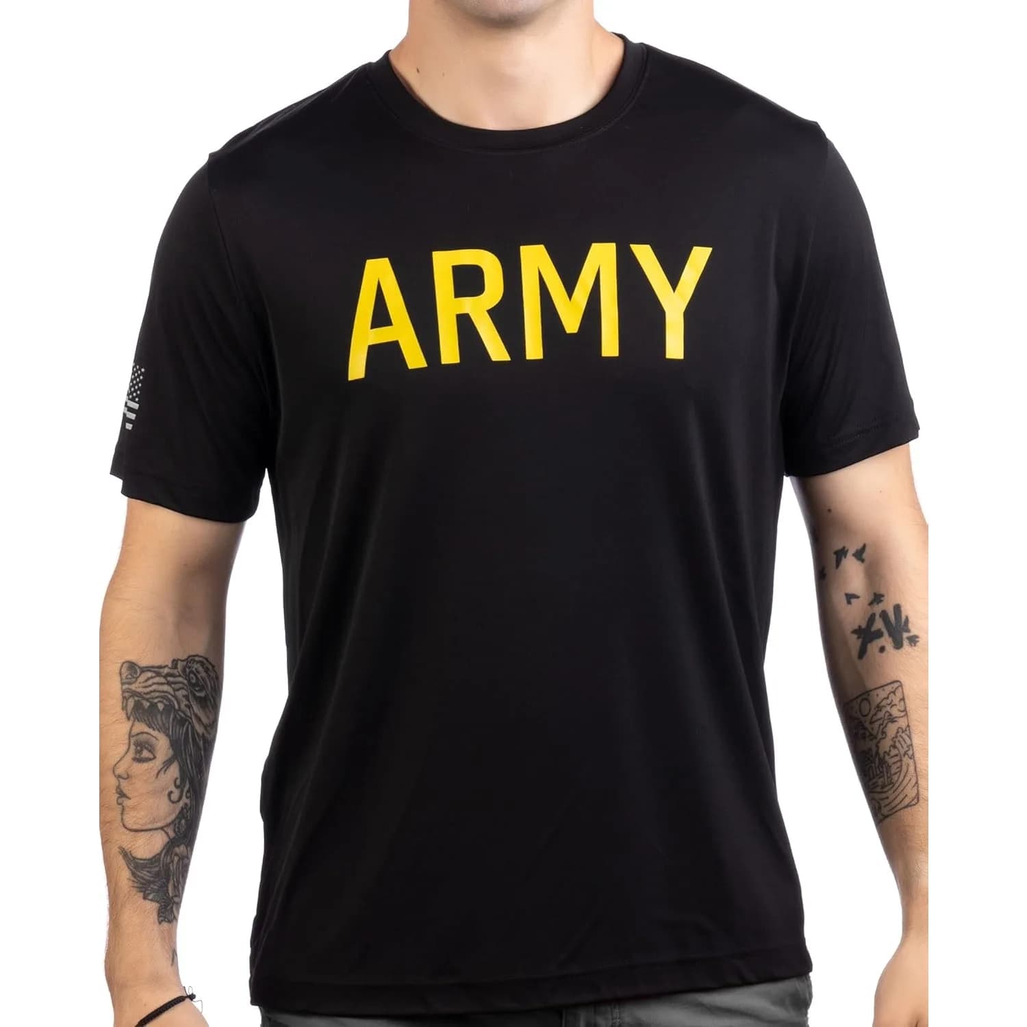 Army Wicking PT Style Shirt | U.S. Military Performance Training Infantry Workout T-Shirt
