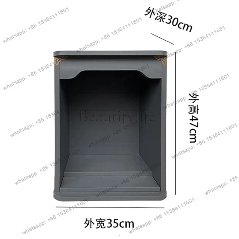 aluminum alloy shrine wall-mounted small Buddhist shrine cabinet household ancestral shrine offering table