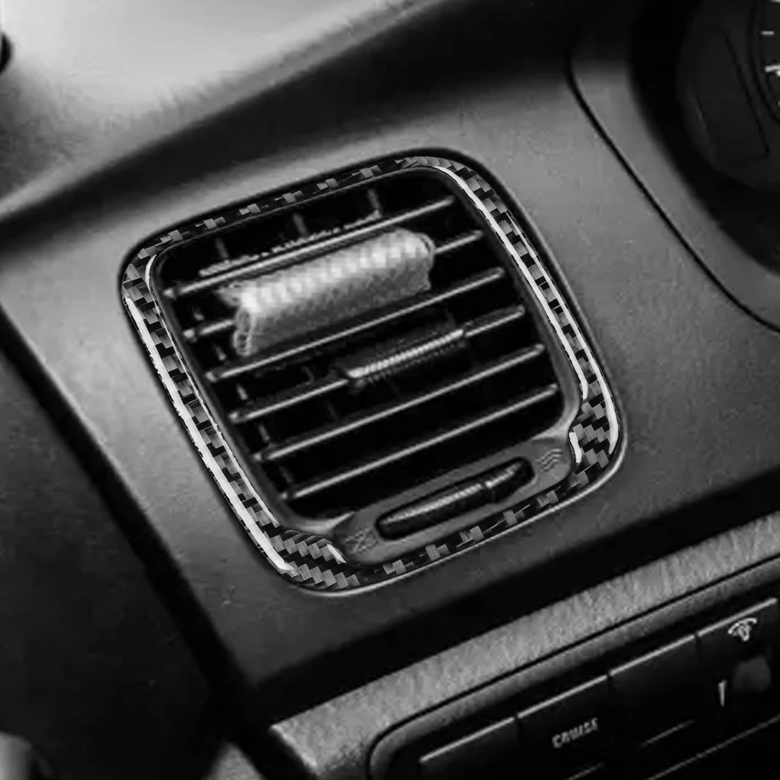 For Hyundai Sonata 5th 2002-2005 Carbon Fiber Dashboard Side Air Vent Panel Frame Decorative Car Interior Accessory Stickers
