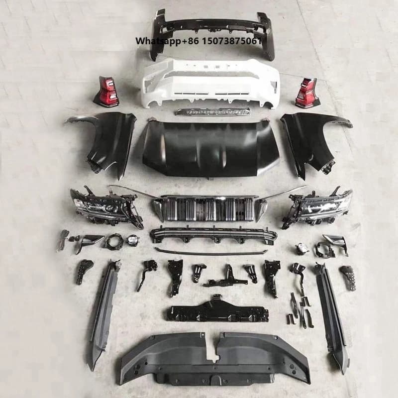 Maictop Facelift Body Kits Car Bumpers to 2018 Upgrade Kit  for Land Cruiser Prado FJ150 GRJ150 2010-2017
