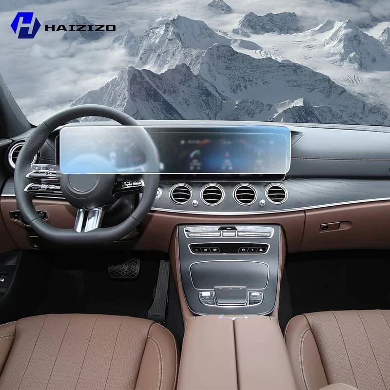 For Mercedes-Benz E-Class W213 2016-2023 Car LCD Screen Anti fingerprint Matte TPU film Car navigation screen protector film PPF