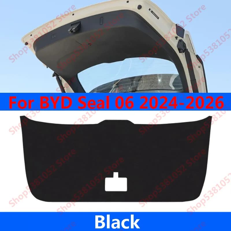 For BYD Seal 06 2024 2025 2026 Car Trunk Tailgate Protection Pad Trunk PU Leather Anti-dirty Decorative Pad Accessories