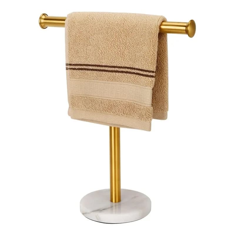No punching towel storage rack, stainless steel bathroom vertical towel bar