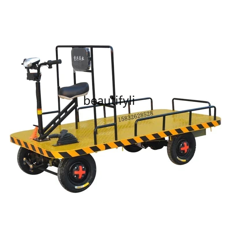 new Electric truck battery transport truck storage climbing load king pull cargo push flatbed truck construction site four-wheel