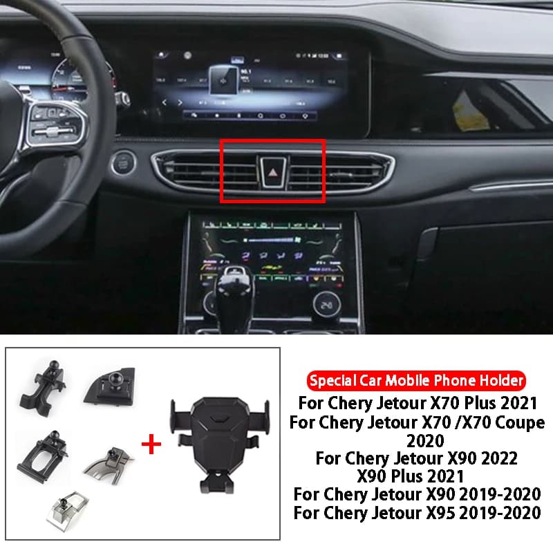 Car Mobile Phone Holder GPS Stand Bracket For Chery Jetour X70/X70 Plus/X70 Coupe/X90/X95/X90 Plus Car Styling Accessories