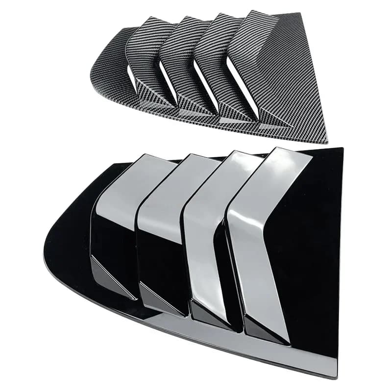 For BMW 3 Series E90 320i 330i M3 2005-2011  Rear Window Scoop Louvers Side Vent Sun Shade Windshield Cover Sticker