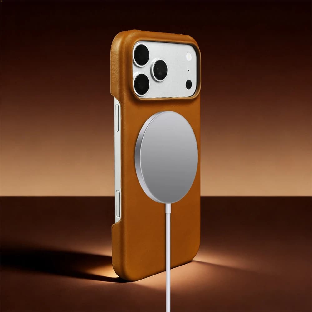 For Magsafe Genuine Leather Phone Case for iPhone Air 16 15 17 18 Pro Max 17e 16e 14 Plus 13 Mini 12 Magnetic Back Cover Coque