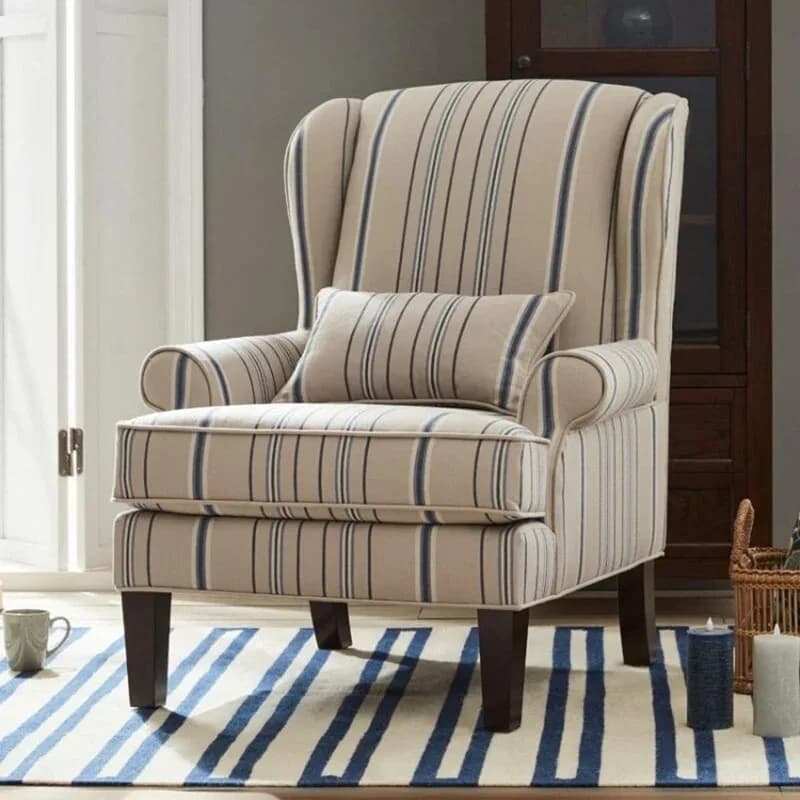Beige Design Living Room Chairs Designer Art Reading Bauhaus Lounge Chair High Quality Wooden Poltrona Para Sala Furniture Home