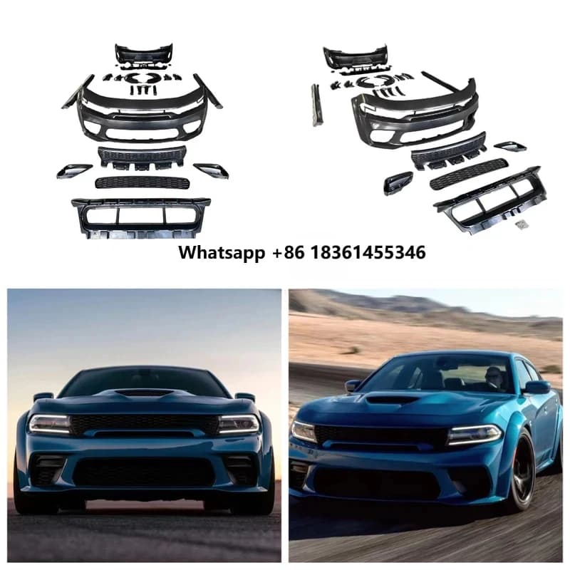 Sleek High Quality SRT Style PP ABS Car Bumper Body Kit Hellcat WideBody 2015+