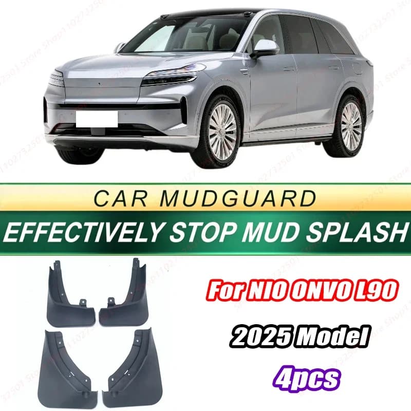 For NIO ONVO L90 2025 Model 4PCS Front Rear Mud Flaps Splash Guards Fender Mudguards Auto Accessories