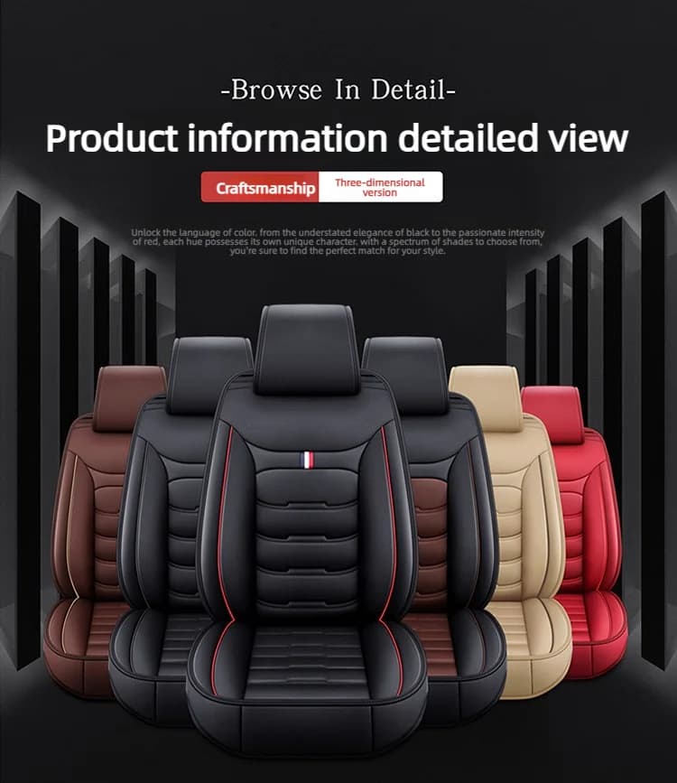 Full Leather Car Seat Cushion, Universal Seat Cover For All Seasons, New Car Seat Cushion Cover