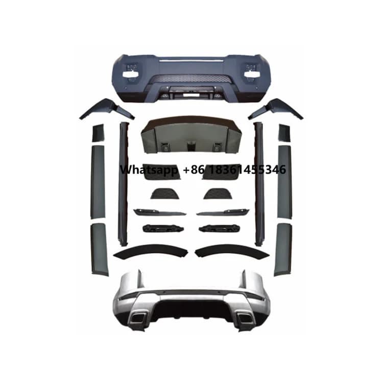 Factory Sales Sport Body Kits Front Rear Bumper Side Skirts Body Kit For Range Rover Evoque 2010-2015