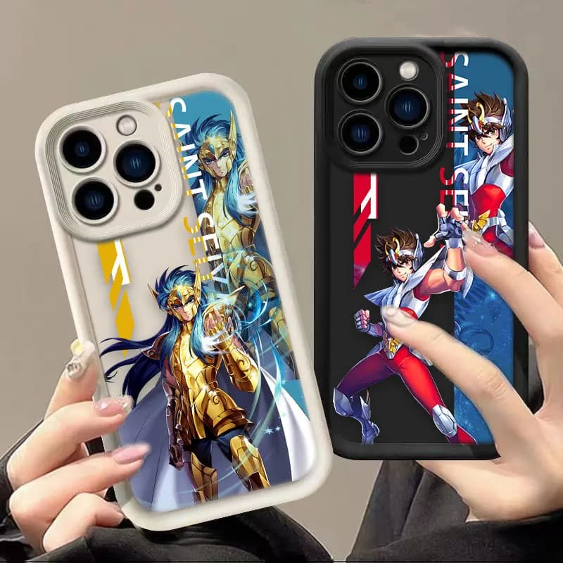 Anime Gold S-Saints s-Seiya Cover Phone Case For Googel PIXEL 7 7A 8 8A 9 10 PRO XL Soft Silicone Case DIY Shell Funda Coque