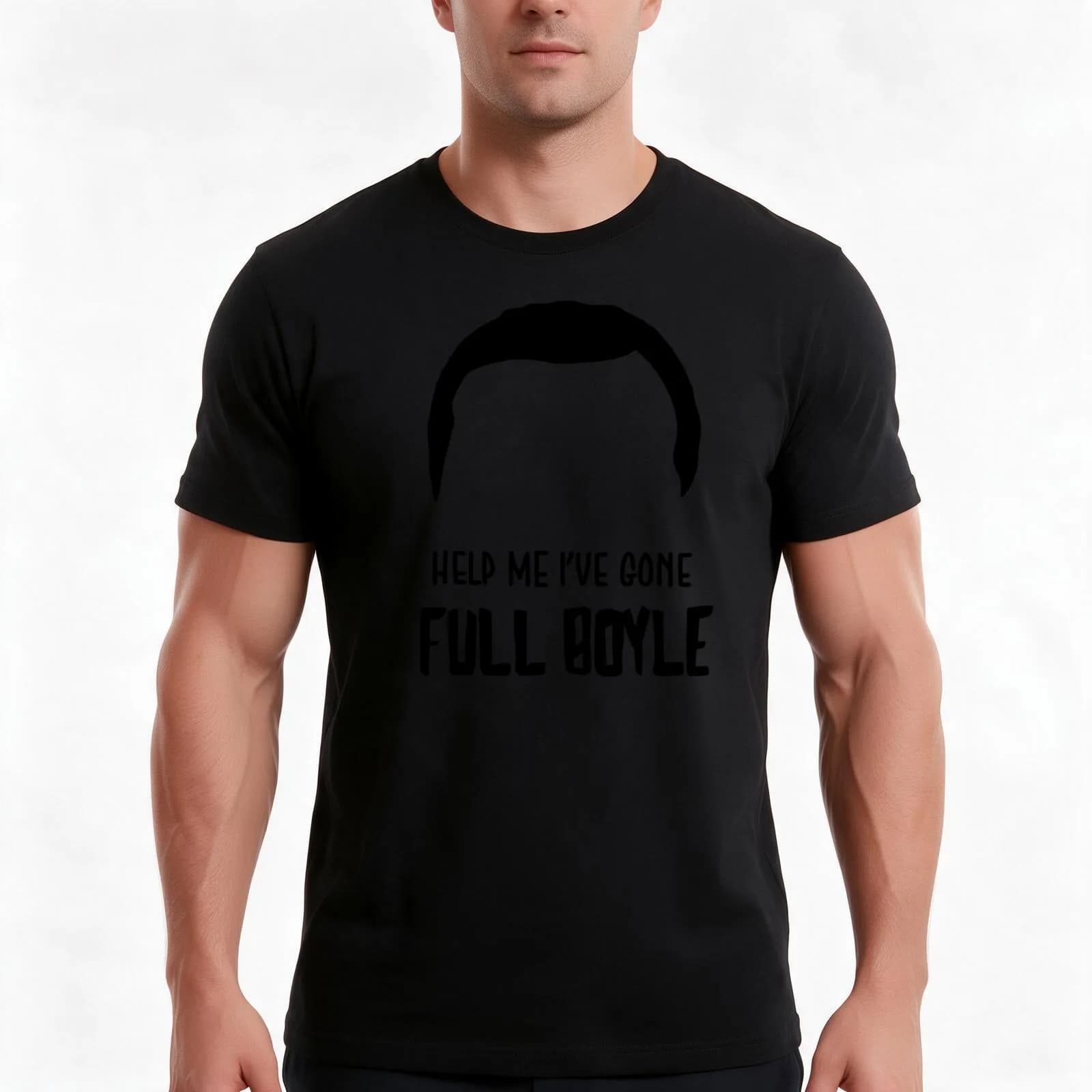 Full boyle T-Shirt, Summer Casual Cotton Tee, Oversized Streetwear Tops, Vintage Graphic Print, Loose Fit Short Sleeve
