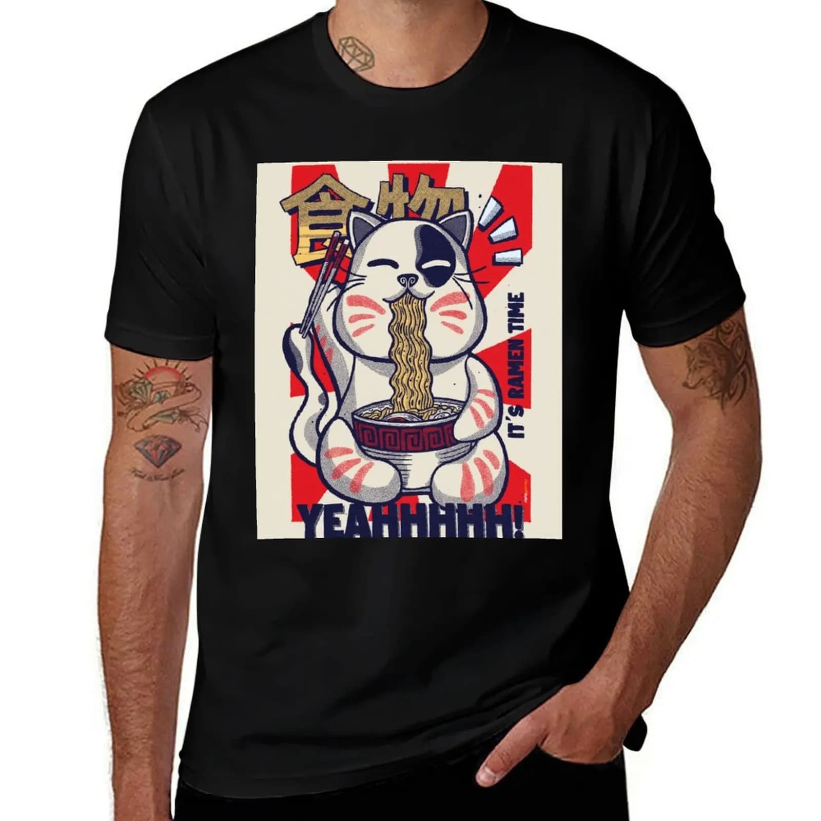 It's Ramen Time T-Shirt Plus Size Summer Short Sleeve T-Shirt