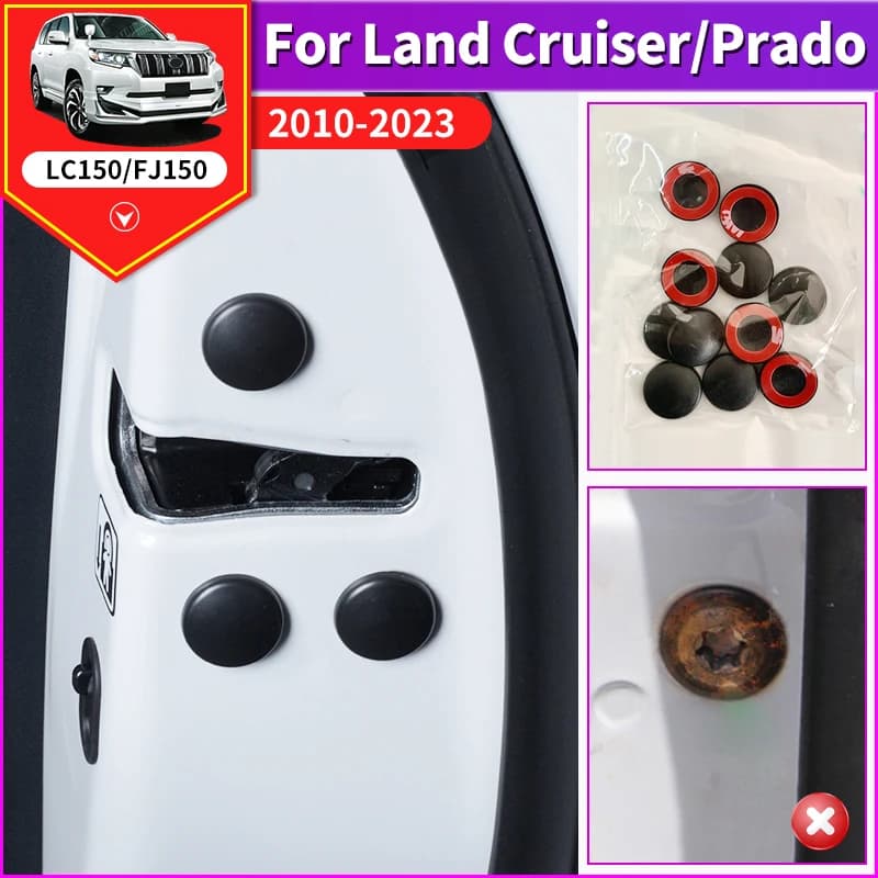 Door Screws Protective Cover Suitable for Toyota Land Cruiser 200 Prado 150 Lc150 LC200 2022-2010 Interior Upgrade Accessories