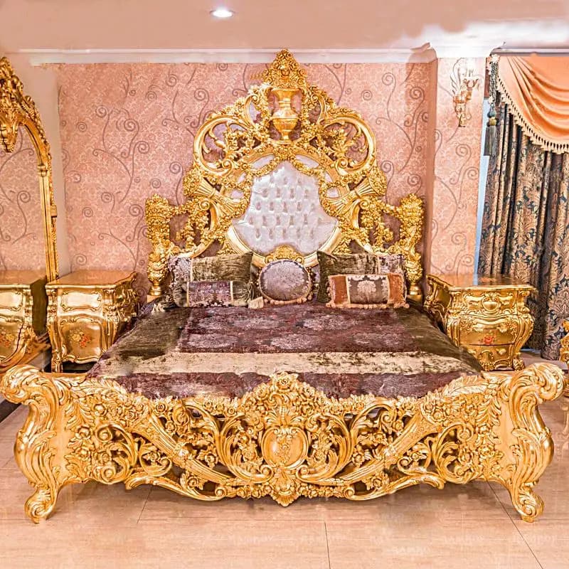 //+European Solid Wood Bed Castle Designer Adult High Quality Sleeping Princess Bed Art Unusual Aesthetics Muebles Home Muebles