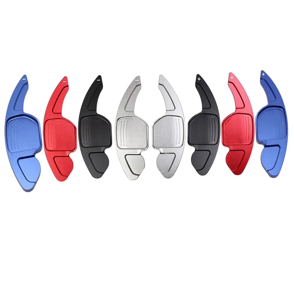 Aluminium Steering Wheel Shift Paddle Extension For AUDI A3 S3 A4 S4 B8 A5 S5 A6 S6 A8 R8 Q5 Q7 TT Car Sticker styling