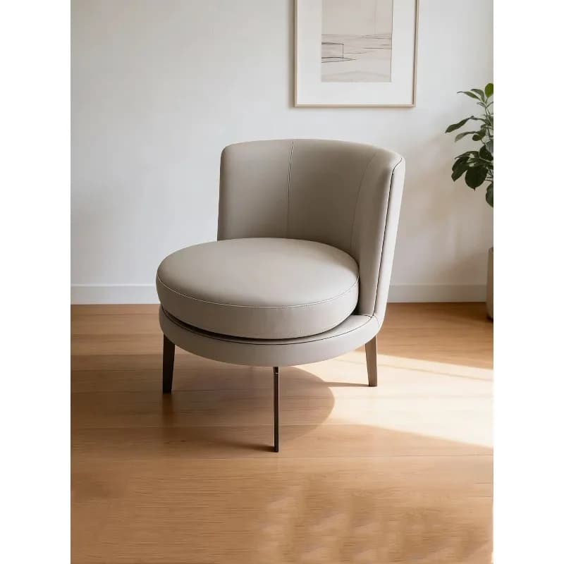 Nordic light luxury fabric single sofa chair modern simple designer hotel