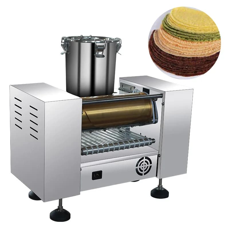 Automatic Electric Crepe Machine Mini Cake Pancake Skin Making Machine Newly Thousand Layer Mini Cake Topper Machine