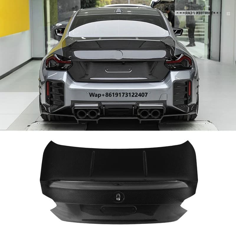 G87 G42 Rear Trunk Lid CSLStyle  Dry Carbon Fiber Rear Trunk Cover for  M2 G87 2 Series G42 M240I 2023+
