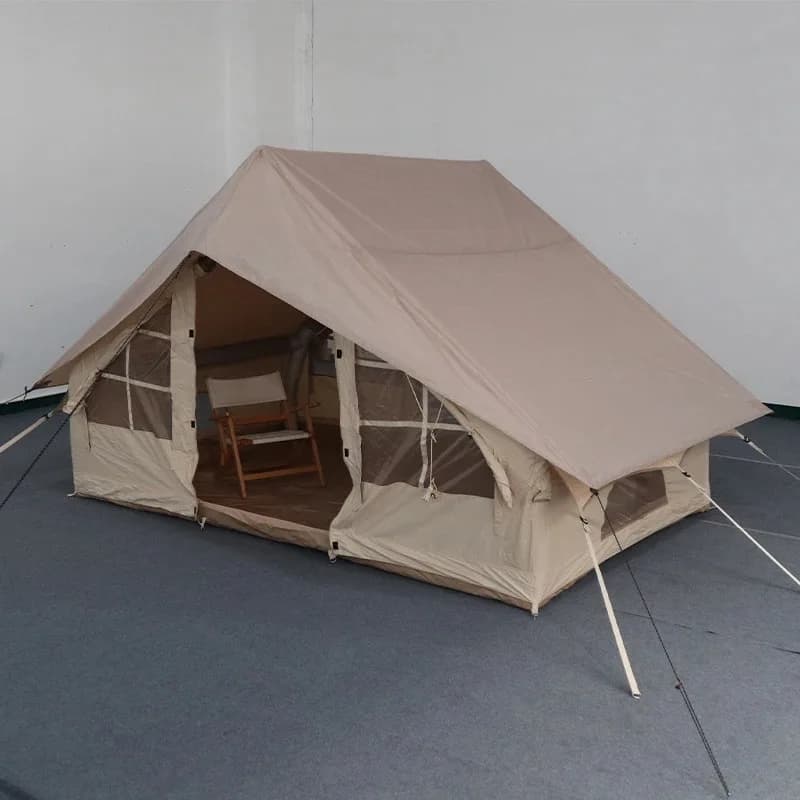 6.3 flat inflatable tent rainproof outer cover, free to set up and open quickly, waterproof house-shaped tent outdoor