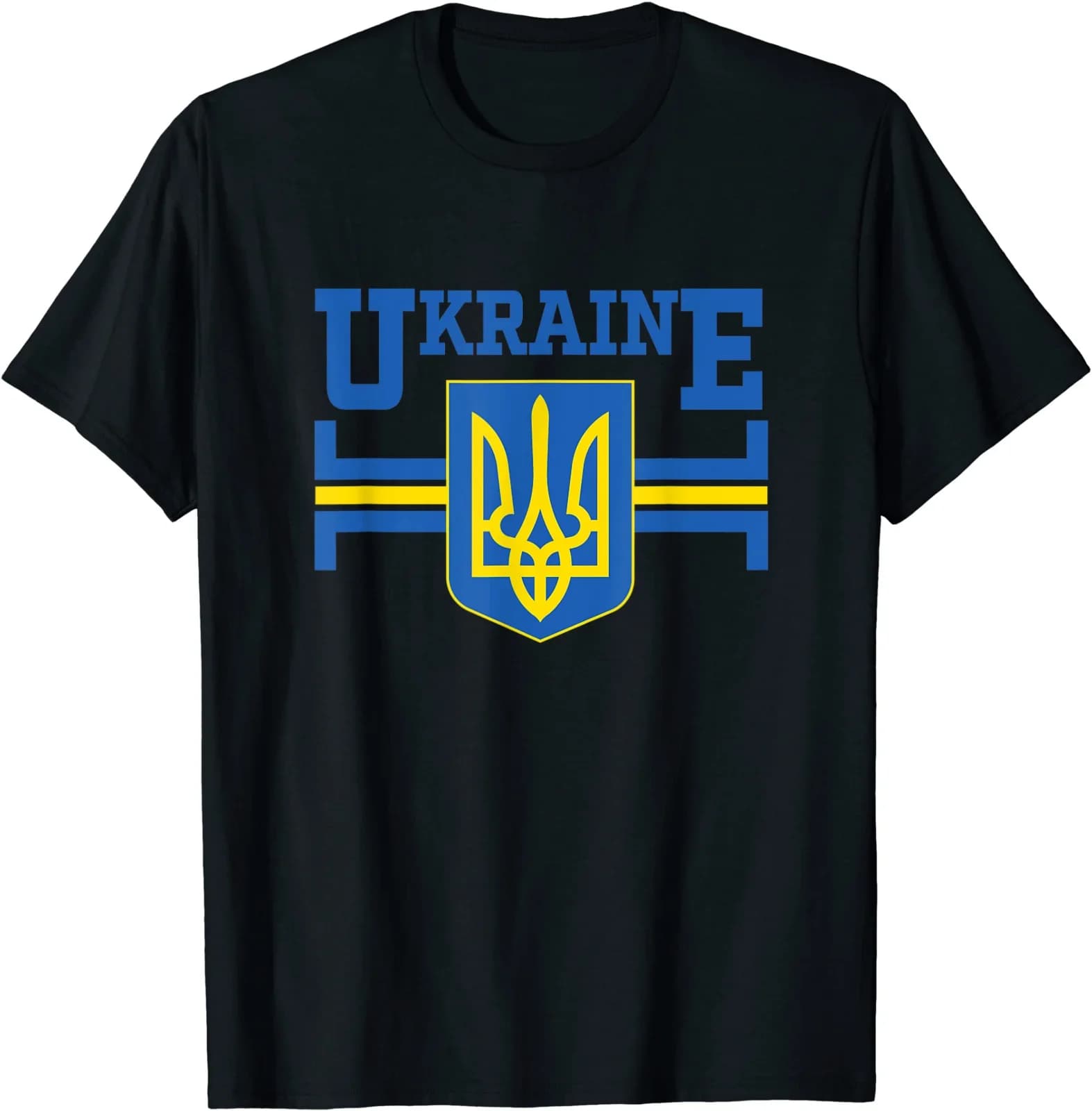 Ukrainian Flag Vintage Heritage Men T-Shirt Short Sleeve Casual 100% Cotton O-Neck Summer Tees
