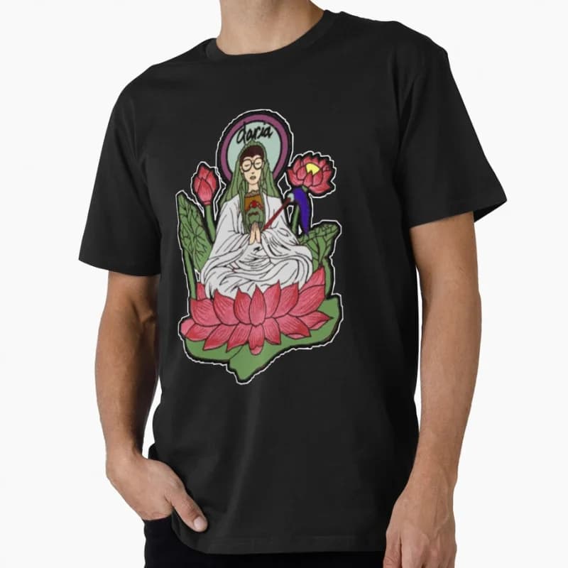 Funny Daria 90s Nostalgia cartoon Retro Sick sad world tv shows Gift t shirt for man Large size Tops 100% cotton print Clothes