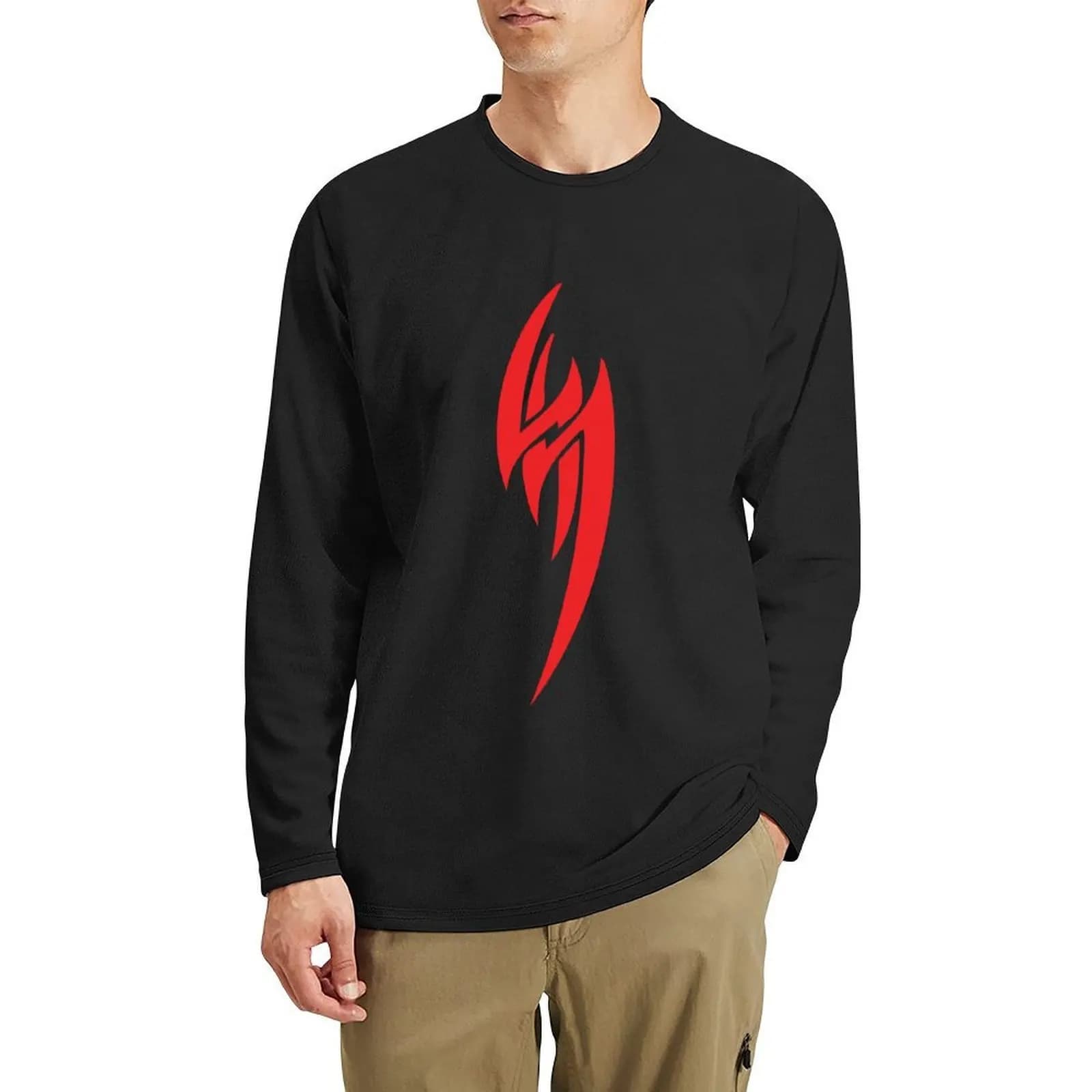 JIN KAZAMA Long T-Shirt boys animal print shirt shirts graphic tees Tee shirt tees slim fit t shirts for men